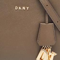 Pre Owned DKNY Green Saffiano Leather Paige Charm Satchel