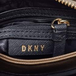 Pre Owned DKNY Green Saffiano Leather Paige Charm Satchel