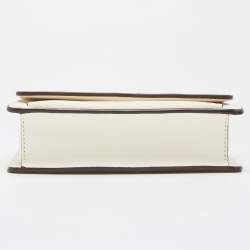 Pre Owned Dkny Off White Leather Bryant Park Crossbody Bag