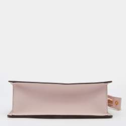 Pre Owned DKNY Pink Leather Bryant Top Zip Shoulder Bag