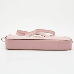 Pre Owned DKNY Pink Saffiano Leather Bryant Park Crossbody Bag