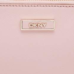 Pre Owned DKNY Pink Saffiano Leather Bryant Park Crossbody Bag