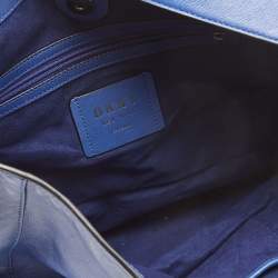 Pre Owned DKNY Blue Leather Hobo
