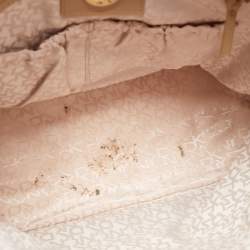 Pre Owned Dkny Green Leather Top Zip Tote