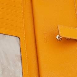 Dkny Mustard Leather Double Zip Crossbody Bag