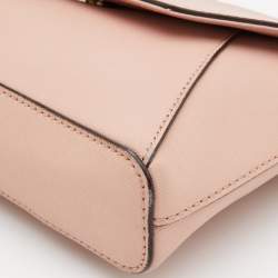 DKNY Pink Leather Flap Crossbody Bag