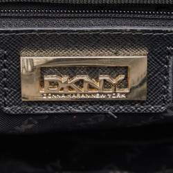 Pre Owned DKNY Black Quilted Leather Flap Shoulder Bag