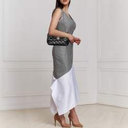 Pre Owned DKNY Black Quilted Leather Flap Shoulder Bag