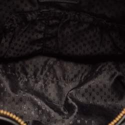 DKNY Black Leather Chain Handle Tote