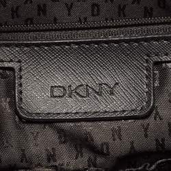 DKNY Black Leather Chain Handle Tote