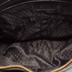 DKNY Black Leather Chain Handle Tote