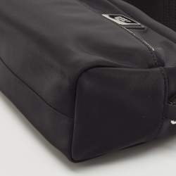 Pre Owned DKNY Black Nylon Logo Crossbody Bag