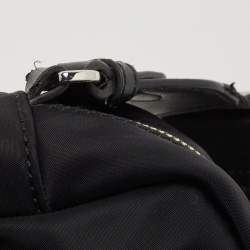 Pre Owned DKNY Black Nylon Logo Crossbody Bag