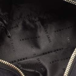 Pre Owned DKNY Black Nylon Logo Crossbody Bag