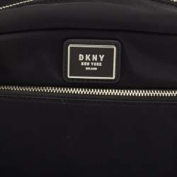 Pre Owned DKNY Black Nylon Logo Crossbody Bag