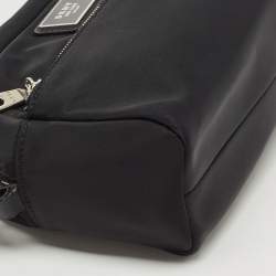 Pre Owned DKNY Black Nylon Logo Crossbody Bag