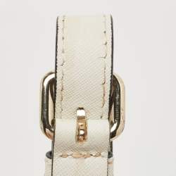 DKNY White Saffiano Leather Bryant Park Tote