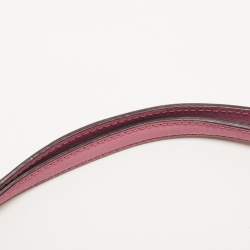 Pre Owned Dkny Old Rose Leather Dome Chain Shoulder Bag