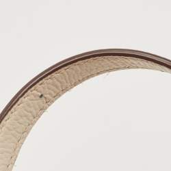 Pre Owned DKNY Light Beige Leather Large Ella Shoulder Bag