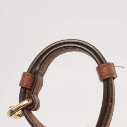 مملوكة مسبقًا DKNY Brown/Dark Grey Leather Mini Bryant Backpack