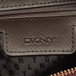 Pre Owned DKNY Burgundy Grained Leather Satchel