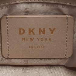 Pre Owned DKNY Red Leather Flap Top Handle Bag