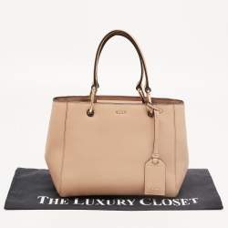 DKNY Beige Leather Tote