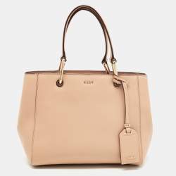 DKNY Beige Leather Tote