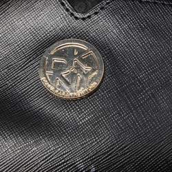 Pre Owned DKNY Black Quilted Leather Bucket Shoulder Bag