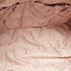 Pre Owned Dkny Light Beige Saffiano Leather Chain Tote