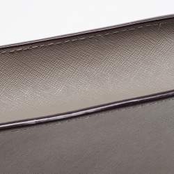 Pre Owned DKNY Beige Leather Flap Shoulder Bag