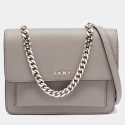 DKNY Bryant Park Mini Flap Crossbody Bag Natural in beige