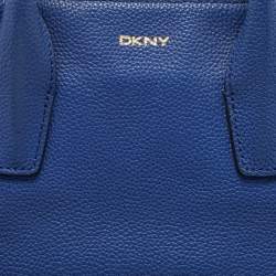 DKNY Blue Leather Chelsea Satchel