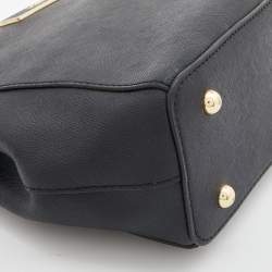 Pre Owned Dkny Black Saffiano Leather Double Zip Crossbody Bag