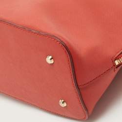 Pre Owned DKNY Red Leather Dome Shoulder Bag