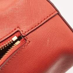 Pre Owned DKNY Red Leather Dome Shoulder Bag