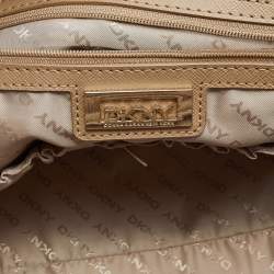 Pre Owned DKNY Blue Leather Bryant Park Top Zip Satchel