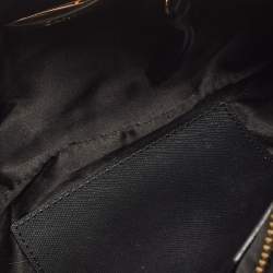 Pre Owned DKNY Black Signature Canvas and Leather Shoulder Bag