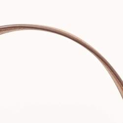 Pre Owned DKNY Beige/Brown Signature Coated Canvas and Leather Chain Shoulder Bag