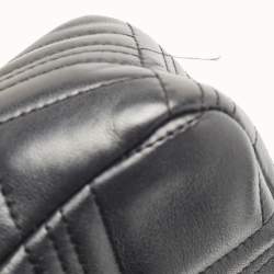 Pre Owned DKNY Black Quilted Leather Allen Flap Shoulder Bag