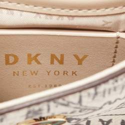 Pre Owned Dkny Multicolor Printed Leather Elissa Phone Crossbody Bag