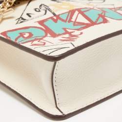 Pre Owned Dkny Multicolor Printed Leather Elissa Phone Crossbody Bag