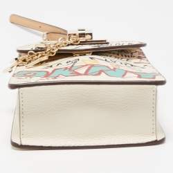 Pre Owned Dkny Multicolor Printed Leather Elissa Phone Crossbody Bag