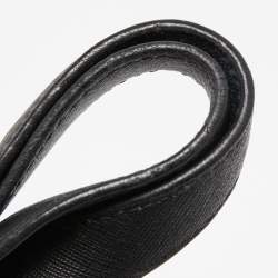 Pre Owned DKNY Black Saffiano Leather Double Zip Tote