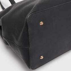 Pre Owned DKNY Black Saffiano Leather Double Zip Tote