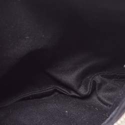 Pre Owned DKNY Gold/Beige Canvas and Leather Shoulder Bag