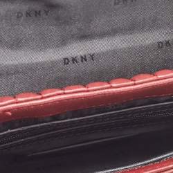 Dkny Burgundy Quilted Leather Gansevoort Crossbody Bag