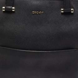 Pre Owned DKNY Black Leather Bryant Park Shopper Tote