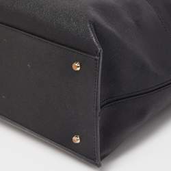 Pre Owned DKNY Black Leather Bryant Park Shopper Tote