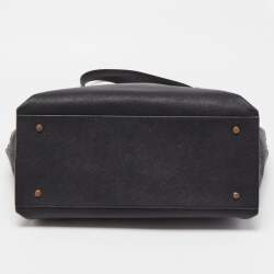 Pre Owned DKNY Black Leather Bryant Park Shopper Tote